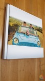 Album de Boda todo en Polipiel Blanca y Cuadrado de 35x35